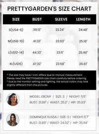 PRETTYGARDEN Women's Dressy Casual Lace Blouse Long Sleeve Button Up Shirts Tops Spring Fall Fashion Clothes