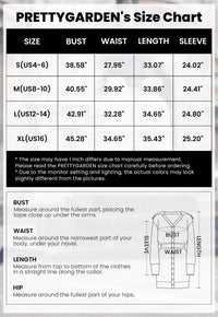 PRETTYGARDEN Sweater Dresses for Women Trendy Long Sleeve Button Down Short Spring Dress