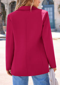 PRETTYGARDEN Women's Spring Fall Business Casual Blazers Long Sleeve Notch Lapel Trendy Work Office Blazer Jackets Outerwear