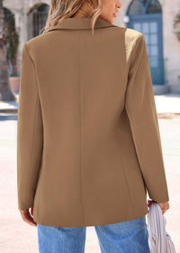 PRETTYGARDEN Women's Spring Fall Business Casual Blazers Long Sleeve Notch Lapel Trendy Work Office Blazer Jackets Outerwear