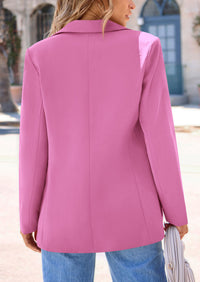 PRETTYGARDEN Women's Spring Fall Business Casual Blazers Long Sleeve Notch Lapel Trendy Work Office Blazer Jackets Outerwear