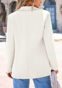 PRETTYGARDEN Women's Spring Fall Business Casual Blazers Long Sleeve Notch Lapel Trendy Work Office Blazer Jackets Outerwear