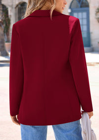 PRETTYGARDEN Women's Spring Fall Business Casual Blazers Long Sleeve Notch Lapel Trendy Work Office Blazer Jackets Outerwear