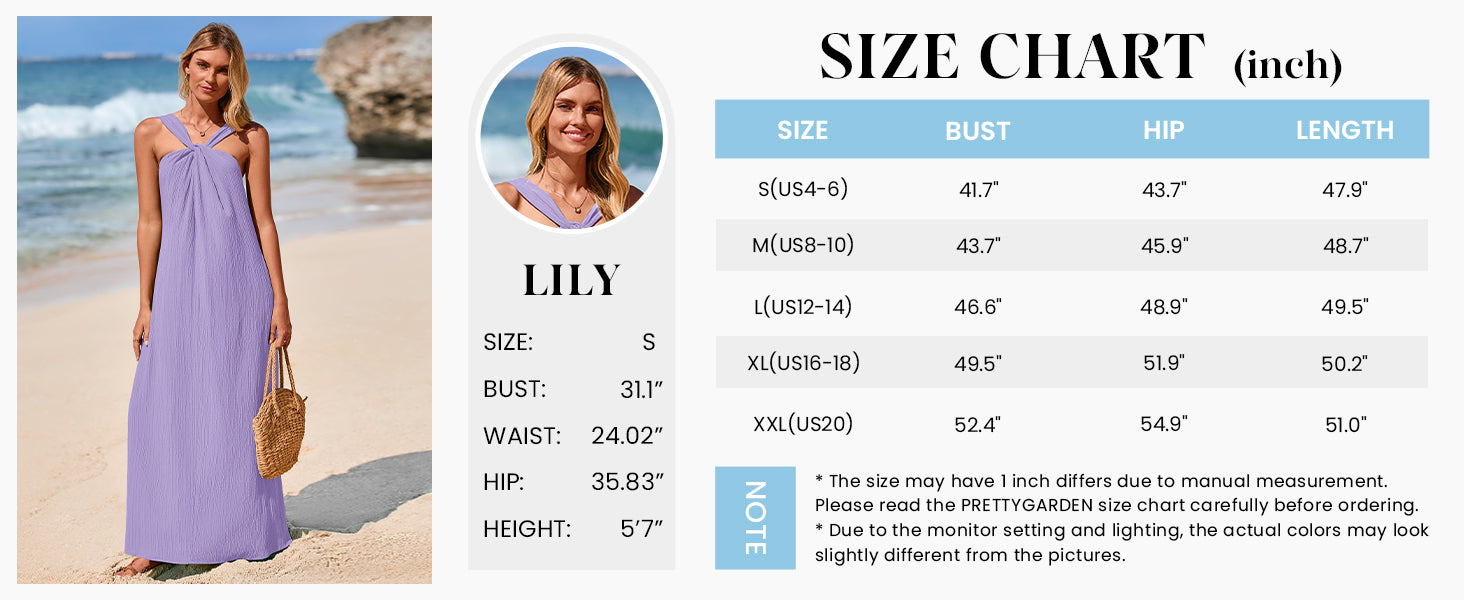 PRETTYGARDEN Womens Casual Long Summer Dresses Sleeveless Strappy Loose Flowy Beach Vacation Maxi Dress with Pockets