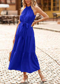 Sleeveless Halter Neck  Boho Dresses