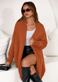 PRETTYGARDEN Women's Open Front Cardigan Long Sleeve Cozy Knit Sweaters Winter Fall Clothes Outerwear Coats