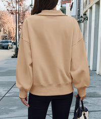 Half Zip Long Sleeve Y2K Sweatshirts