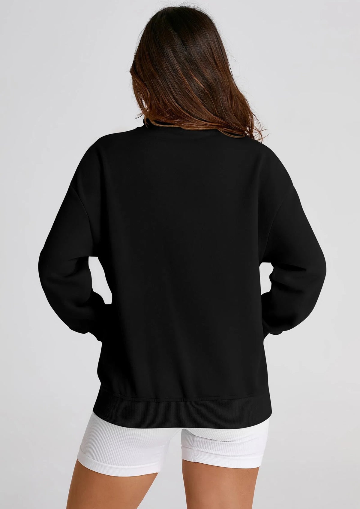 Full Zip Up Long Sleeve Loose Fit Trendy Casual Cardigan with Pockets
