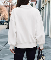 Half Zip Long Sleeve Y2K Sweatshirts