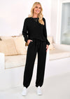 KIRUNDO Lounge Sets for Women Travel Airport Outfits Lightweight Tops Drawstring Pants Tracksuit Jogger Set Postpartum
