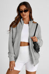 PRETTYGARDEN Women's Spring Fall Fashion Full Zip Up Sweatshirt Long Sleeve Loose Fit Trendy Casual Jacket with Pockets