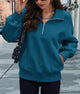 Half Zip Long Sleeve Y2K Sweatshirts