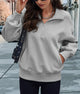 Half Zip Long Sleeve Y2K Sweatshirts
