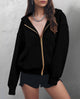 Y2K Zip Up Hoodie Long Sleeve Loose Fit Pockets Casual Sweatshirt