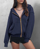 Y2K Zip Up Hoodie Long Sleeve Loose Fit Pockets Casual Sweatshirt