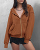 Y2K Zip Up Hoodie Long Sleeve Loose Fit Pockets Casual Sweatshirt