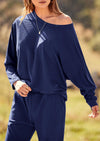 PRETTYGARDEN Women's Fall 2 Piece Lounge Set Long Sleeve Tops Ribbed Pants Spring Matching Sweatsuit Travel Outfits Clothes