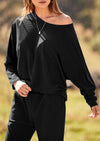 PRETTYGARDEN Women's Fall 2 Piece Lounge Set Long Sleeve Tops Ribbed Pants Spring Matching Sweatsuit Travel Outfits Clothes