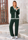 PRETTYGARDEN Lounge Sets for Women Fall Loungewear 2 Piece Outfits Cardigan Sweaters Track Suit Matching Winter Clothing