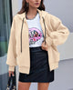 Zip Up Long Sleeve Loose Fit Y2K Casual Hoodies Cardigan