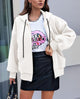 Zip Up Long Sleeve Loose Fit Y2K Casual Hoodies Cardigan