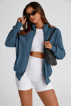 PRETTYGARDEN Women's Spring Fall Fashion Full Zip Up Sweatshirt Long Sleeve Loose Fit Trendy Casual Jacket with Pockets