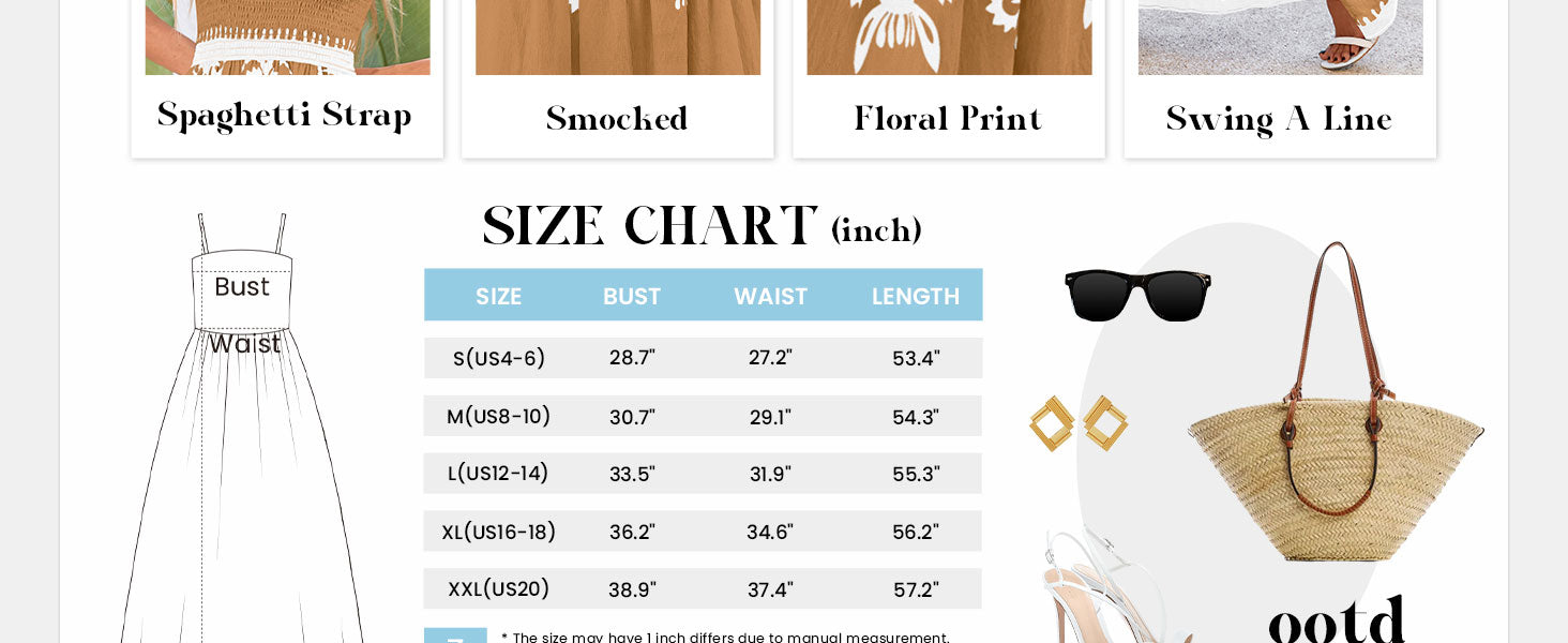 PRETTYGARDEN Women Floral Spaghetti Strap Beach Vacation Boho Maxi Dresses