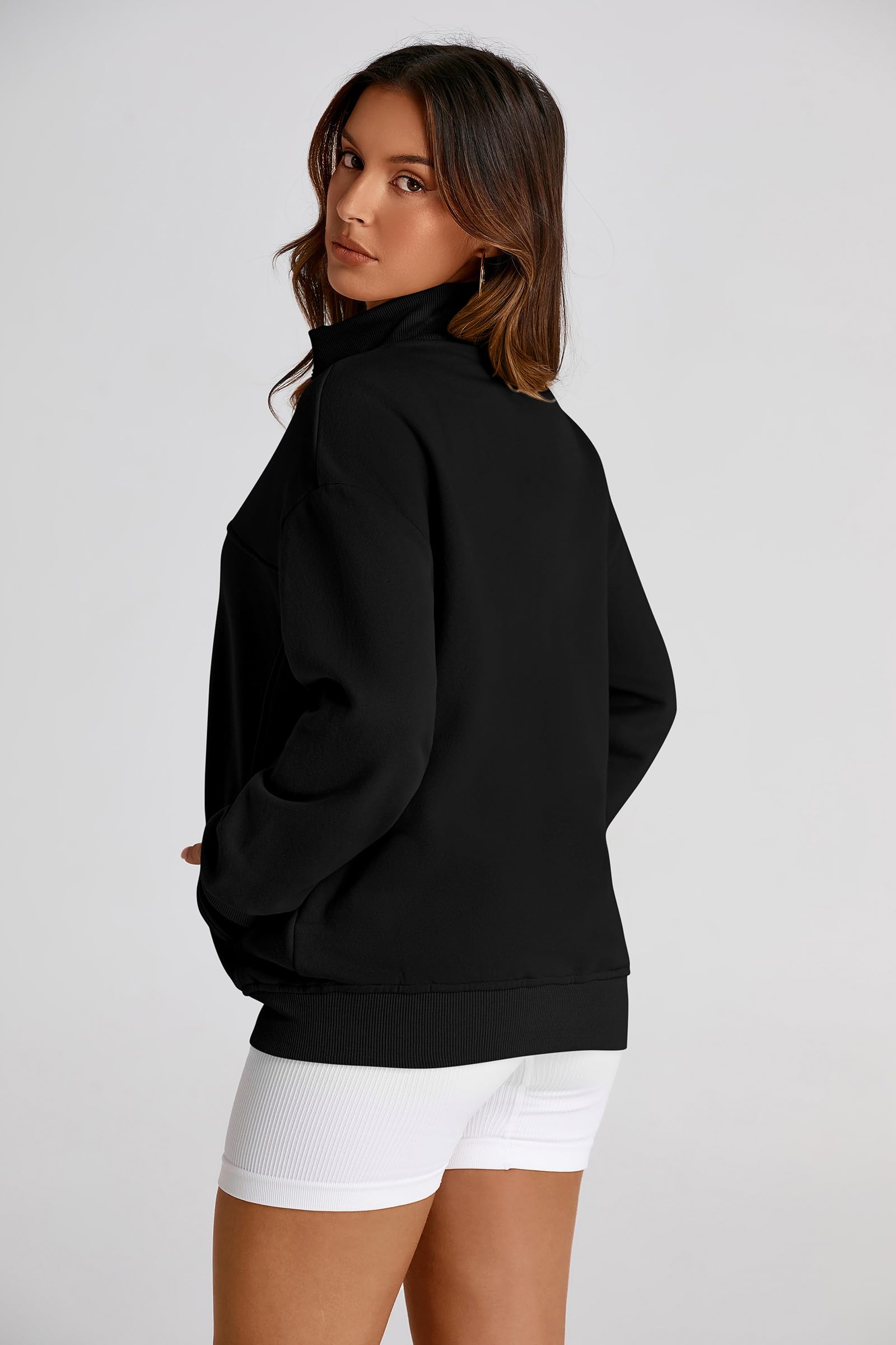 PRETTYGARDEN Women's Spring Fall Fashion Full Zip Up Sweatshirt Long Sleeve Loose Fit Trendy Casual Jacket with Pockets