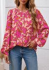PRETTYGARDEN Women's Floral Button Down Blouse Fall Fashion Dressy Casual Long Sleeve Oversized Shirts Top Boho Clothes