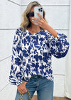 PRETTYGARDEN Women's Floral Button Down Blouse Fall Fashion Dressy Casual Long Sleeve Oversized Shirts Top Boho Clothes