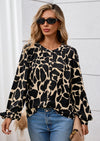 PRETTYGARDEN Women's Floral Button Down Blouse Fall Fashion Dressy Casual Long Sleeve Oversized Shirts Top Boho Clothes