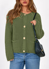 PRETTYGARDEN Cardigan Sweaters for Women Trendy Oversized Knit Chunky Button Cardigans Fall Winter Outfits with Pockets