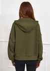 PRETTYGARDEN Womens Hoodies Cropped Fleece Sweatshirts Fall Fashion Quarter Zip Pullover Long Sleeve Tops Winter Clothes