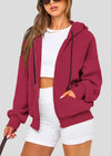 PRETTYGARDEN Women's Fall Oversized Hoodies Sweatshirt Long Sleeve Zip Up Pockets Loose Fit Y2K Winter Jackets Coat