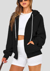 PRETTYGARDEN Women's Fall Oversized Hoodies Sweatshirt Long Sleeve Zip Up Pockets Loose Fit Y2K Winter Jackets Coat