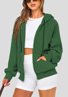 PRETTYGARDEN Women's Fall Oversized Hoodies Sweatshirt Long Sleeve Zip Up Pockets Loose Fit Y2K Winter Jackets Coat