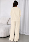 PRETTYGARDEN 2 Piece Sets For Women Fall Trendy Long Sleeve Sweatshirt Wide Leg Pants Loungewear Set Matching Sweatsuit