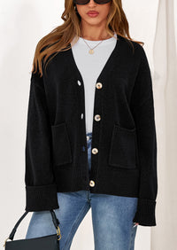 PRETTYGARDEN Women's Oversized Cardigan Sweaters Trendy Chunky Knit Long Sleeve V Neck Button Down Fall Winter Outfits