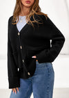 PRETTYGARDEN Women's Oversized Cardigan Sweaters Trendy Chunky Knit Long Sleeve V Neck Button Down Fall Winter Outfits