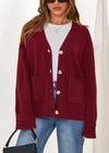 PRETTYGARDEN Women's Oversized Cardigan Sweaters Trendy Chunky Knit Long Sleeve V Neck Button Down Fall Winter Outfits