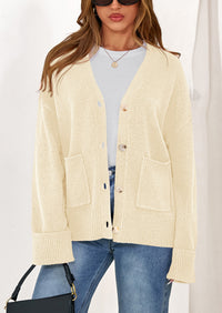 PRETTYGARDEN Women's Oversized Cardigan Sweaters Trendy Chunky Knit Long Sleeve V Neck Button Down Fall Winter Outfits