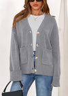 PRETTYGARDEN Women's Oversized Cardigan Sweaters Trendy Chunky Knit Long Sleeve V Neck Button Down Fall Winter Outfits