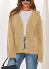 PRETTYGARDEN Women's Oversized Cardigan Sweaters Trendy Chunky Knit Long Sleeve V Neck Button Down Fall Winter Outfits