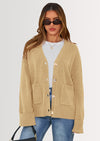 PRETTYGARDEN Women's Oversized Cardigan Sweaters Trendy Chunky Knit Long Sleeve V Neck Button Down Fall Winter Outfits