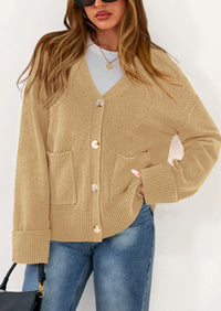 PRETTYGARDEN Women's Oversized Cardigan Sweaters Trendy Chunky Knit Long Sleeve V Neck Button Down Fall Winter Outfits