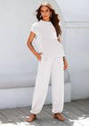PRETTYGARDEN Womens Two Piece Outfits Sweater Sets Knit Pullover Tops And High Waisted Pants Matching Tracksuit Sweatsuit Set