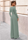 PRETTYGARDEN Women's 2 Piece Lounge Sets Fall Fashion Long Sleeve Crop Top Wide Leg Pants Matching Sets Clothing
