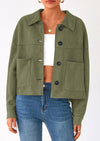 PRETTYGARDEN Women's Faux Suede Cropped Jacket Casual Lightweight Fall Fashion Winter Coats Outerwear Trendy Clothes