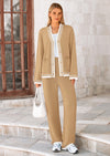 PRETTYGARDEN Lounge Sets for Women Fall Loungewear 2 Piece Outfits Cardigan Sweaters Track Suit Matching Winter Clothing