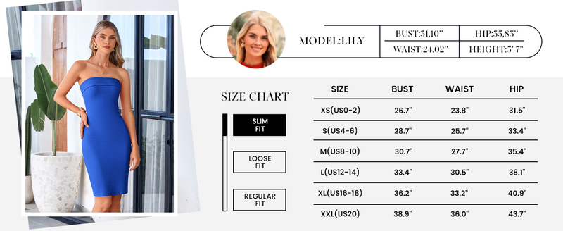 PRETTYGARDEN Tube Spring Dresses for Women Strapless Off Shoulder Ribbed Knit Bodycon Mini Summer Wedding Guest Dress